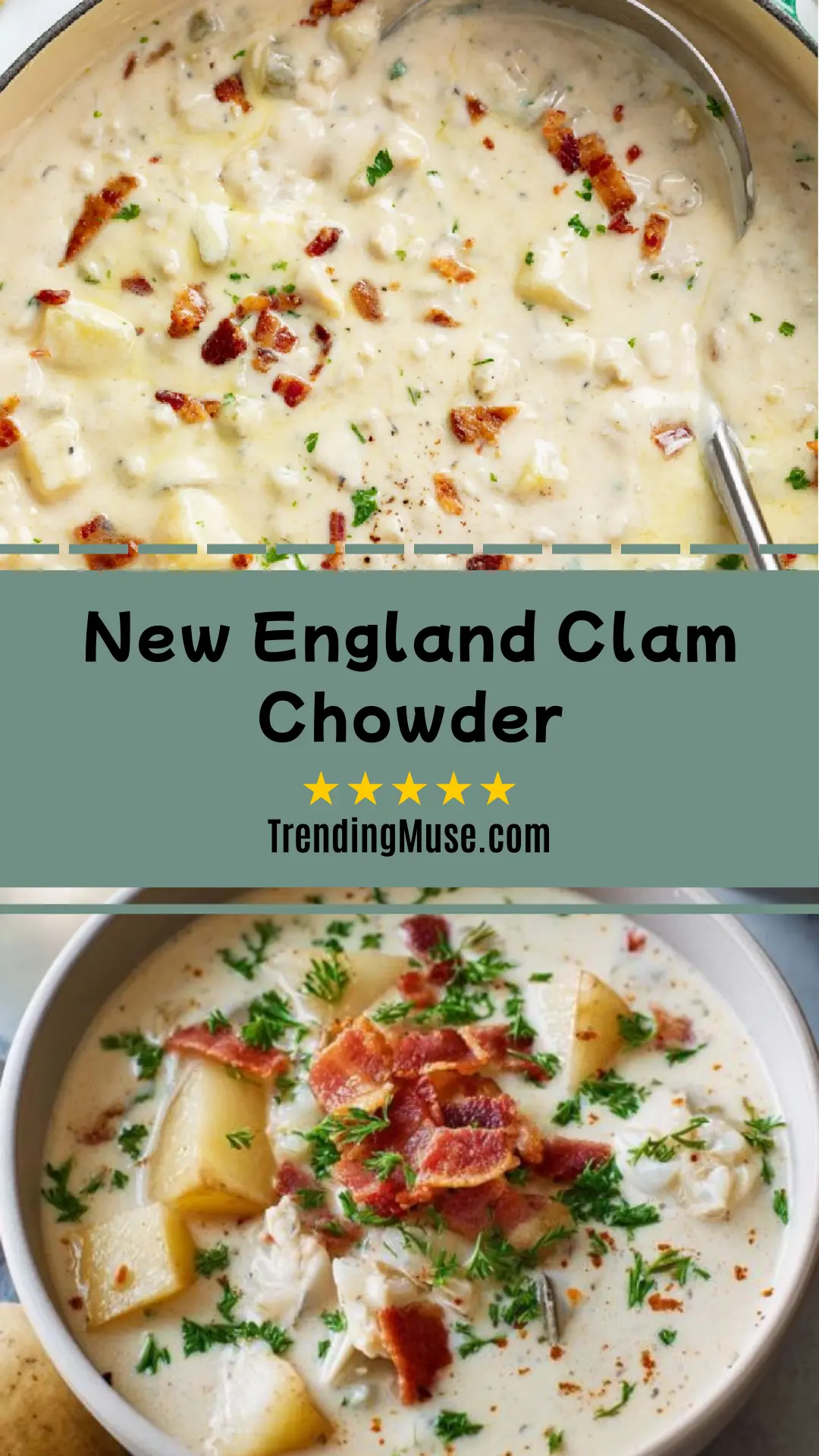 How To Cook Clam Chowder, Clam Chowder Soup Recipes, Clam Chowder Dinner, Clam Chowder Recipe Page, Homemade Clam Chowder Dinner