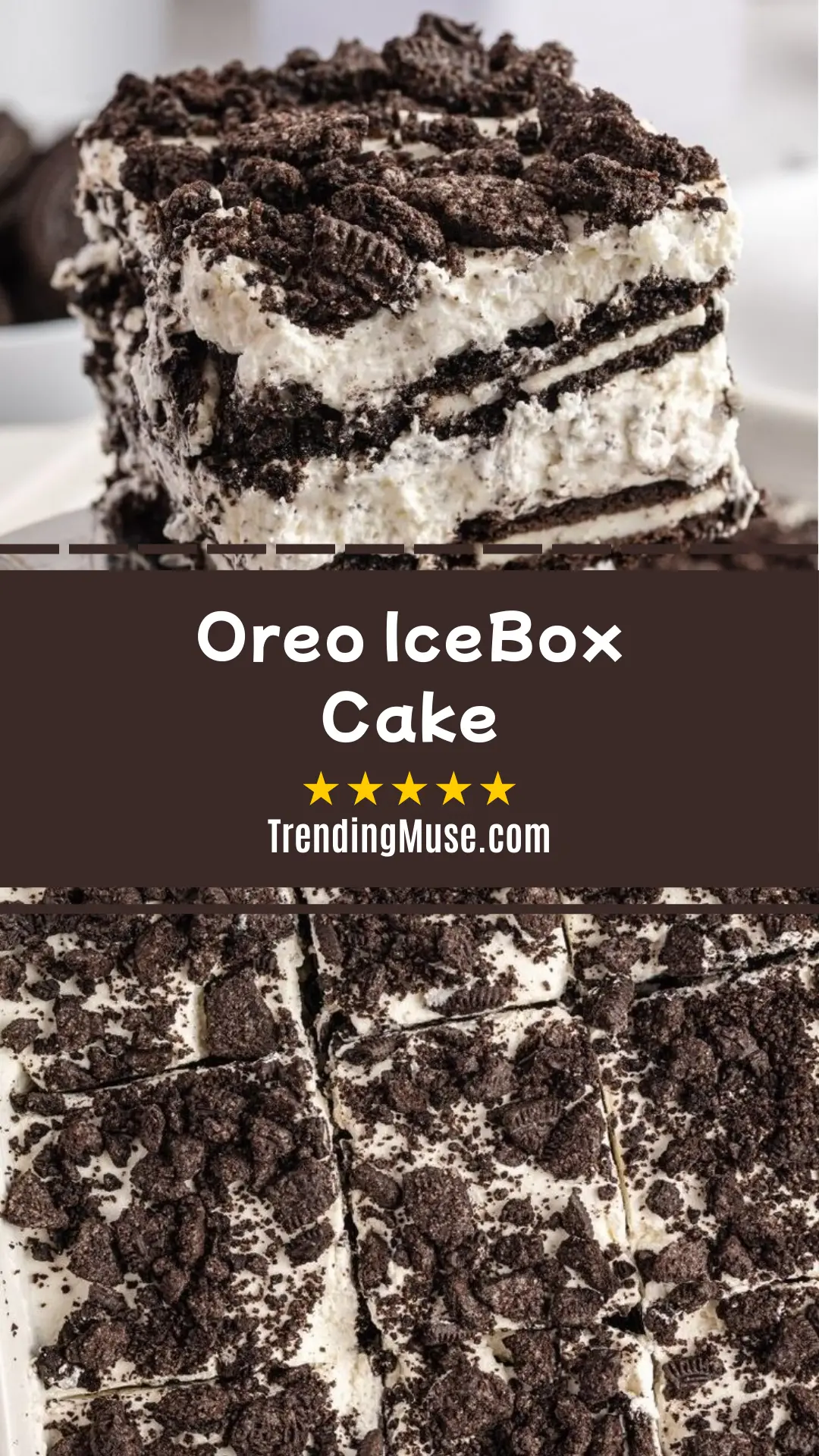 Oreo IceBox Cake