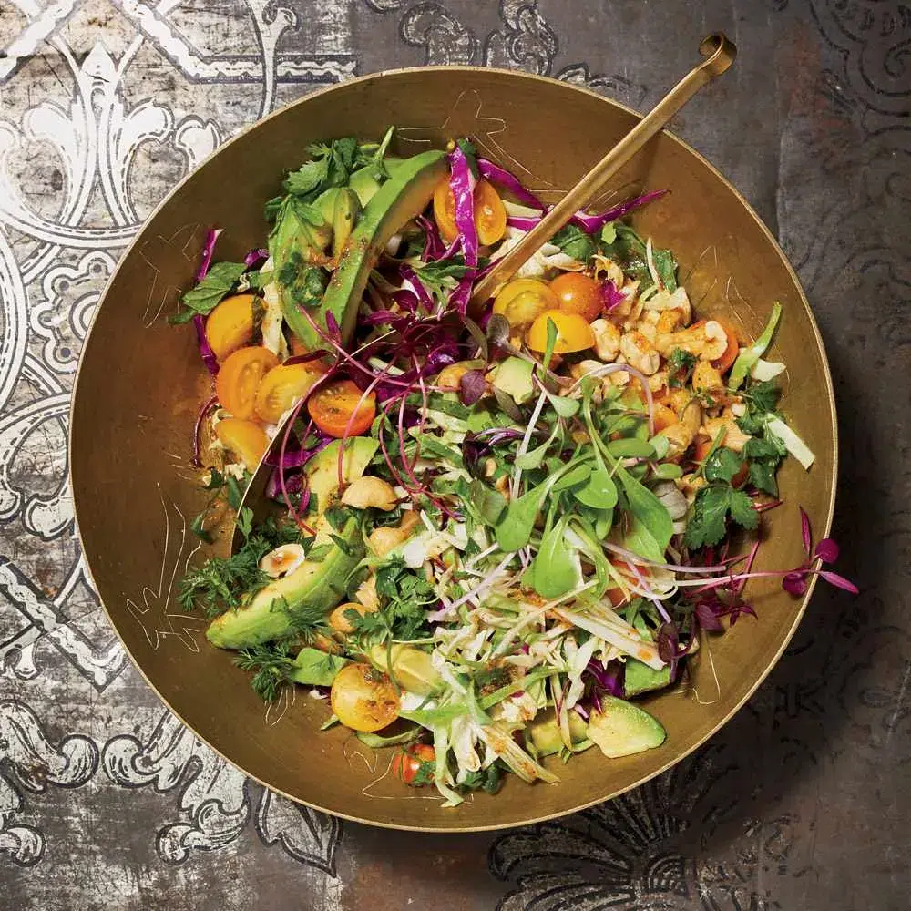 Shredded Thai Salad with Avocado