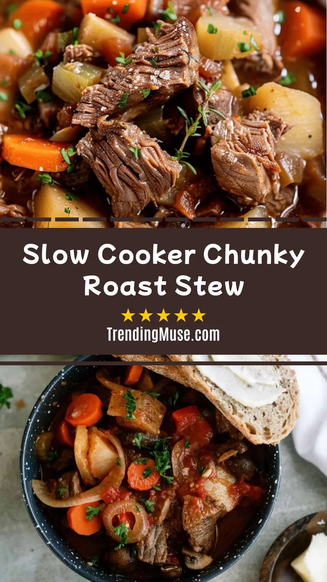 Slow Cooker Chunky Roast Stew