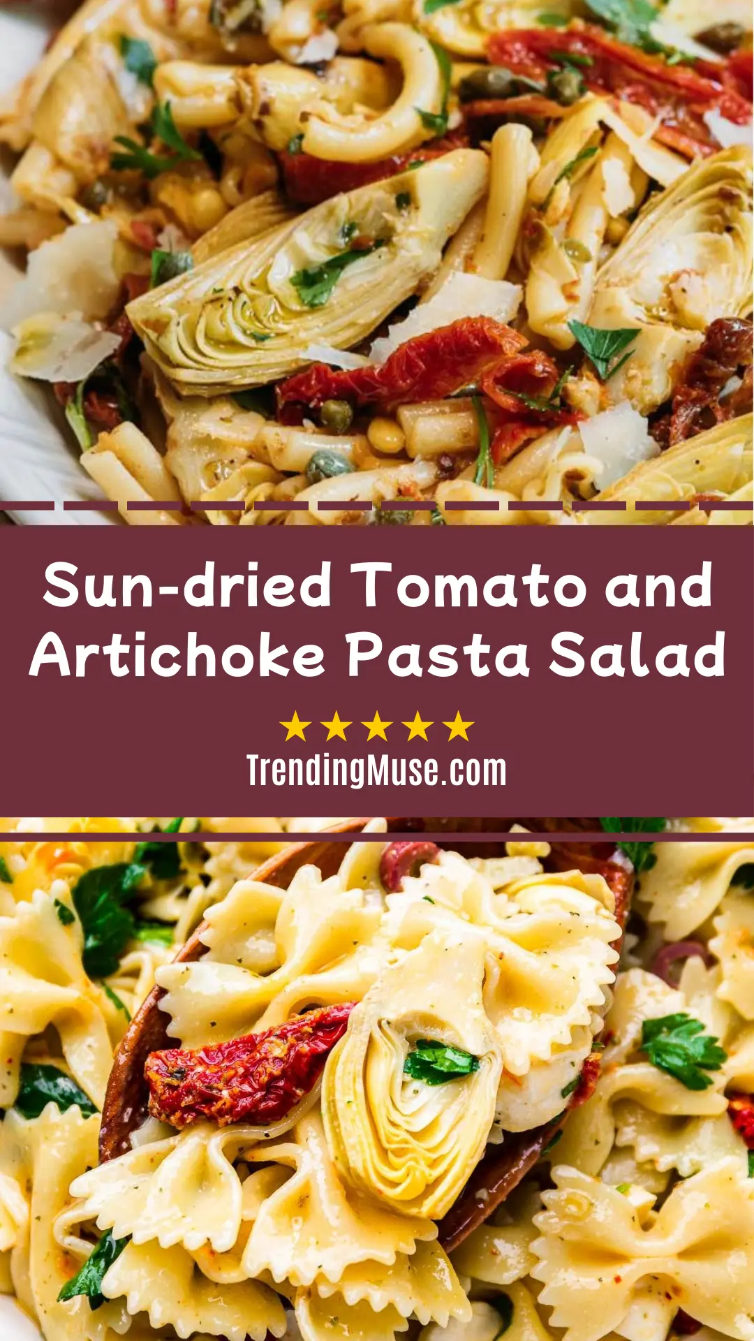 Sun-dried Tomato and Artichoke Pasta Salad
