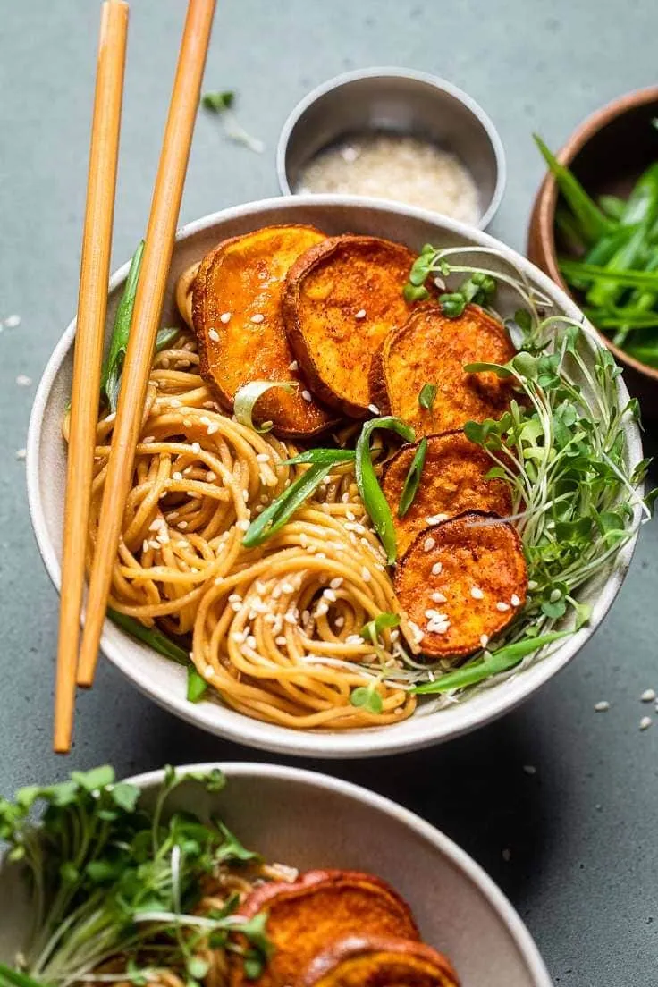 Vegan Garlic Sesame Noodles