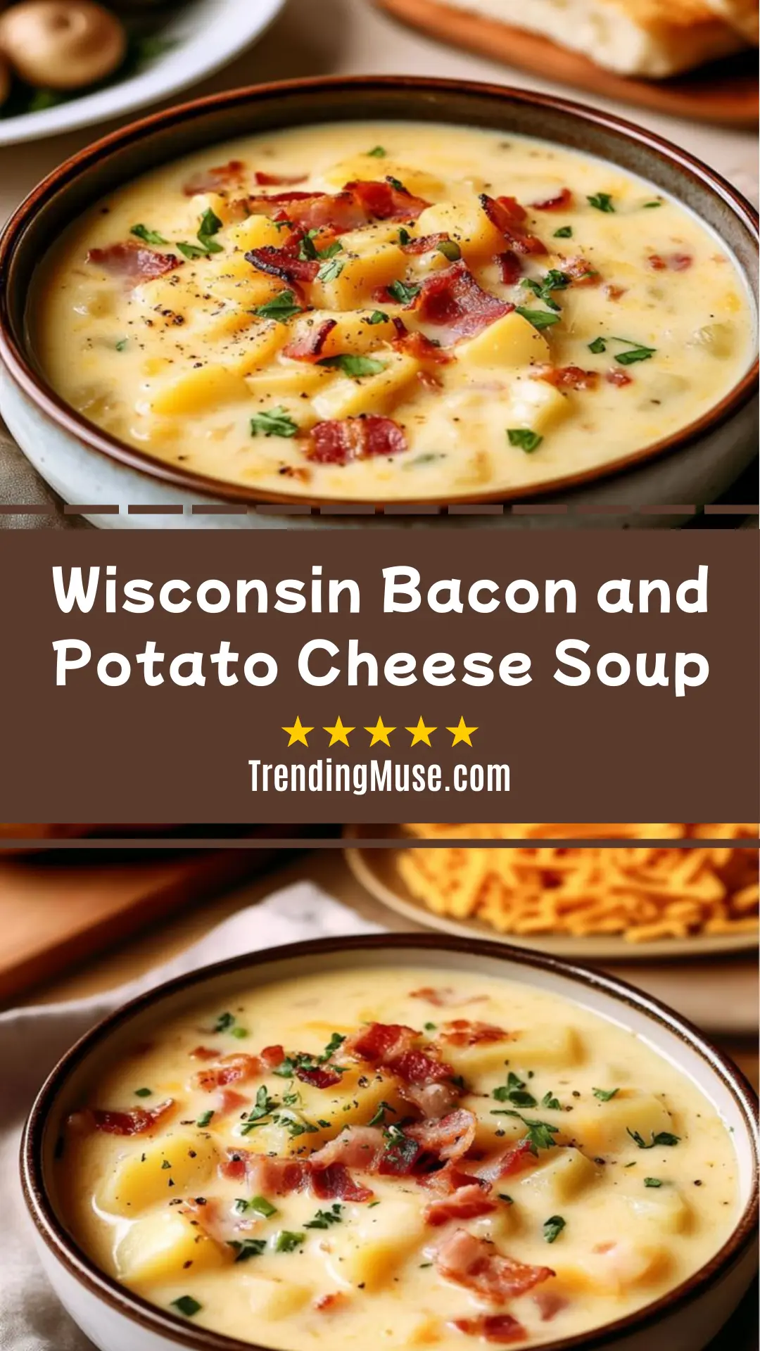 Wisconsin Bacon and Potato Cheese Soup
