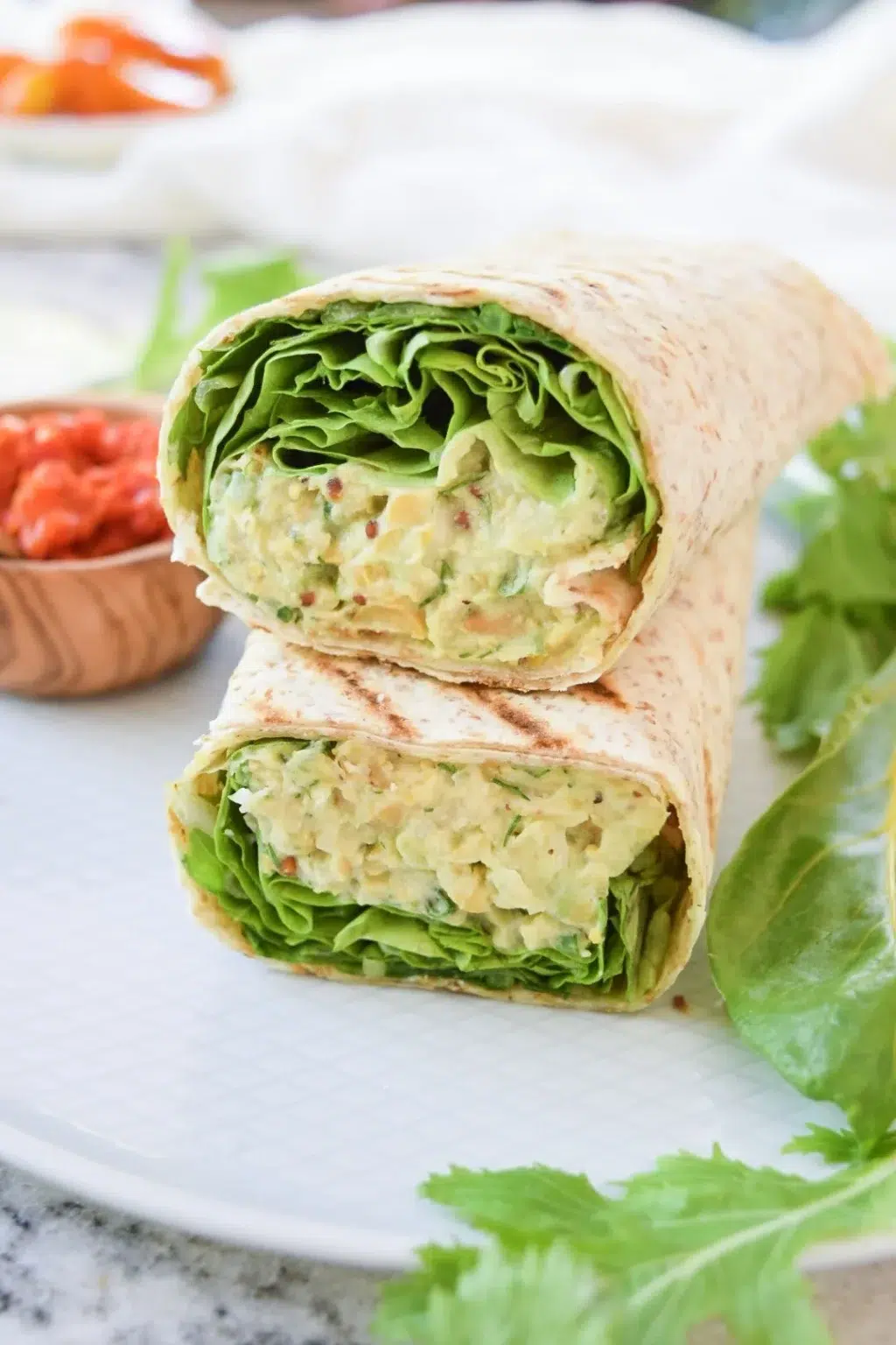 Chickpea and Avocado Wrap