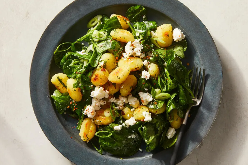 Creamy Gnocchi with Spinach and Feta Recipe